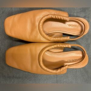 Vince Cadya Tan Mule Slingback Camel Leather 6.5